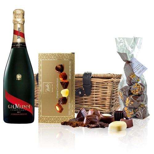 Mumm Brut Champagne 75cl And Chocolates Hamper